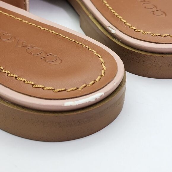 Coach Women's Fiona Leather Loafer Slide Shoes - 11B - Picture 6 of 10